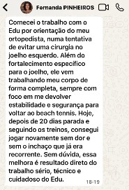 Depoimento de Fernanda Pinheiros